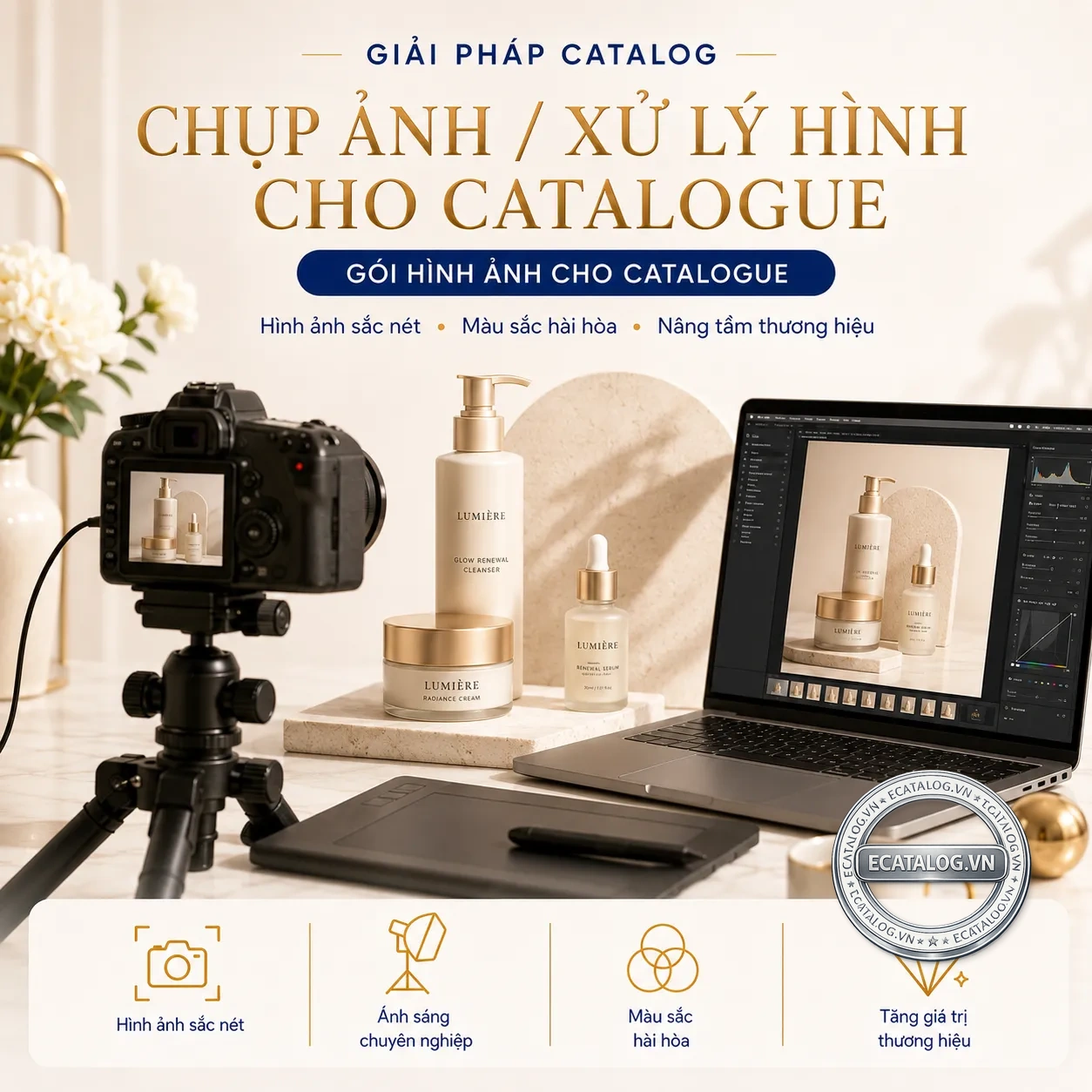 Chụp ảnh xử lý hình cho catalogue