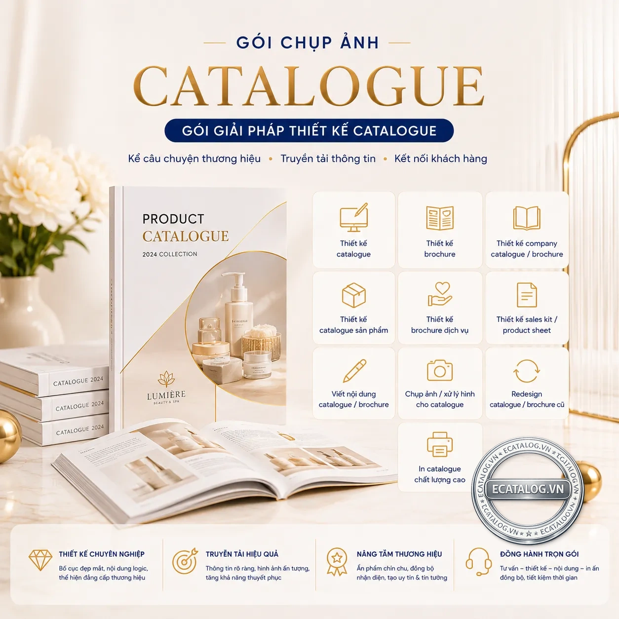 Gói chụp ảnh catalogue