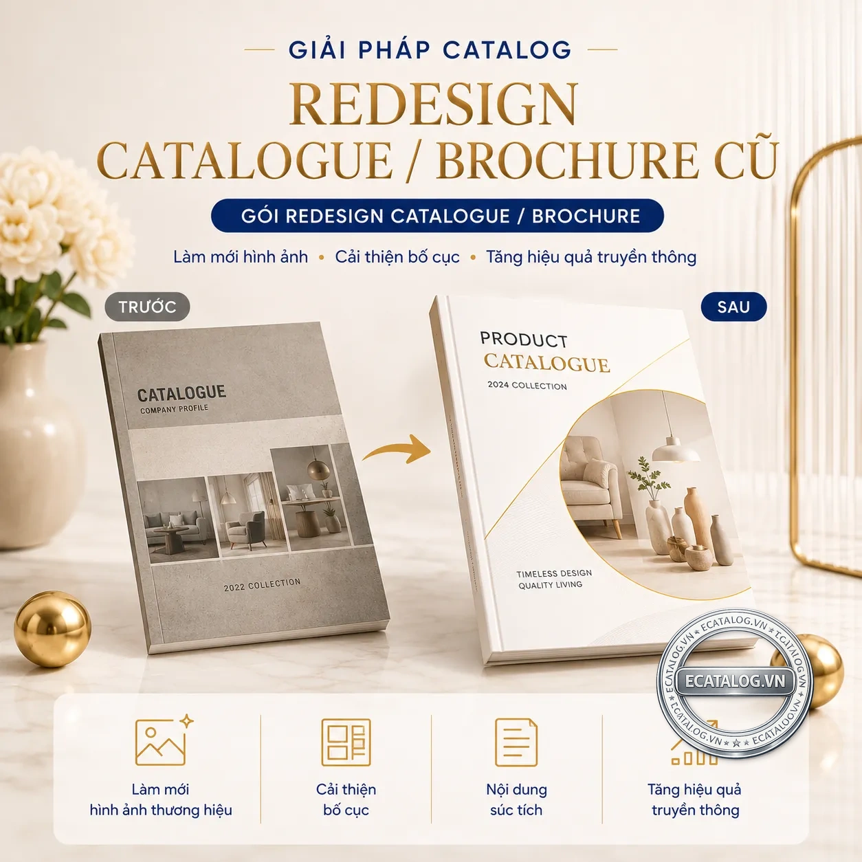 Redesign catalogue brochure cũ