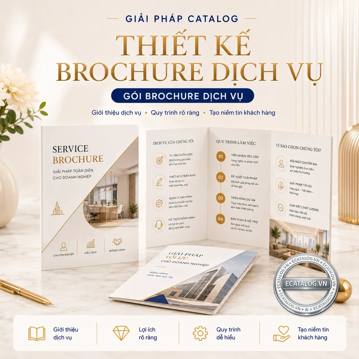Thiết kế brochure dịch vụ