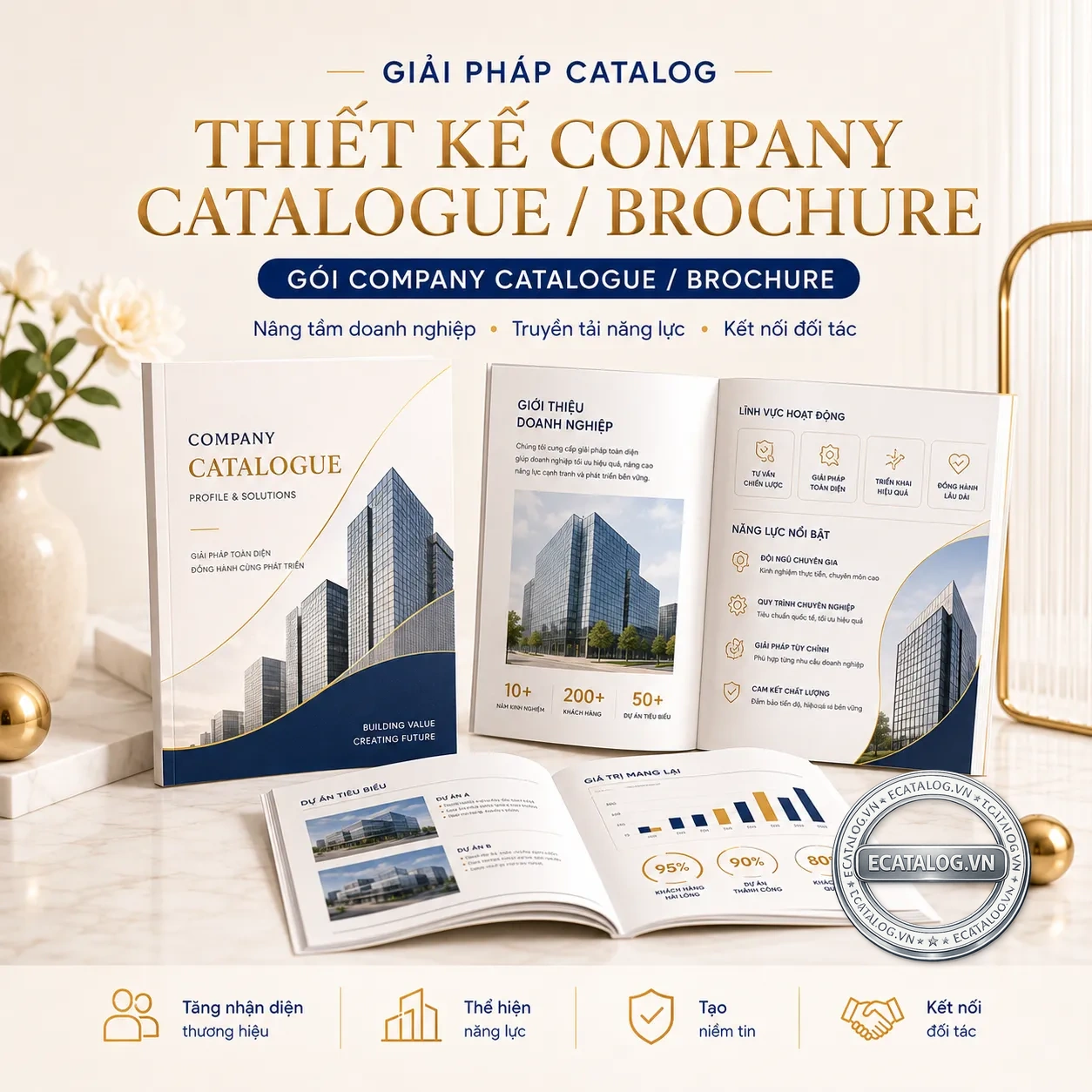 Thiết kế company catalogue brochure